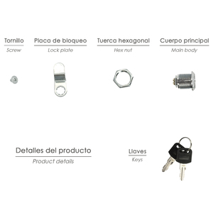 Serratura di Ricambio per Cassetta Postale Palace - Product Image 3
