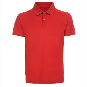 Polo à manches courtes pour hommes, polo à col court, tricoté avec motif de lettres, taille ciblée - Product Image 4