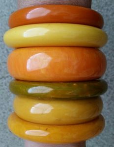 Brazaletes acrílicos multicolores de moda para niñas Pulsera de piedra Combo 1 Compromiso DE BODA Diseño personalizado ecológico Indio - Product Image 3