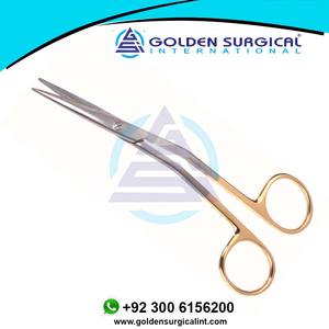 Ciseaux dentelés Fomon de 14 cm manche doré ciseaux nasaux et amygdales délicats en acier inoxydable - Product Image 5