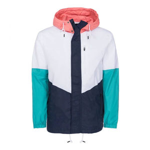 Chaqueta cortavientos de lona de último estilo para hombre, precio razonable, antiarrugas, colores contrastantes, material duradero - Product Image 1