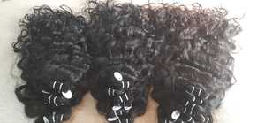 Vente en gros d'extensions de cheveux ondulés indiens bruts 100% non transformés faisceaux de cheveux ondulés naturels d'un seul donneur avec alignement des cuticules - Product Image 5