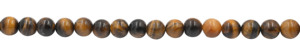 Ojo de tigre natural de 10 a 12 mm, forma redonda y lisa, piedra preciosa, hebras de cuentas de 13 pulgadas para la fabricación de joyería. - Product Image 5