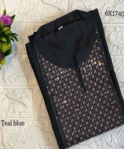 Robe Prêt-à-Porter en Georgette de Soie Ethnique à Bas Prix avec Dupatta - Product Image 5