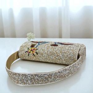 Venta caliente de lujo señoras bolsos de hombro moda estilo clásico bolsos de algodón cadenas rebordear fiesta uso al por mayor para - Product Image 1