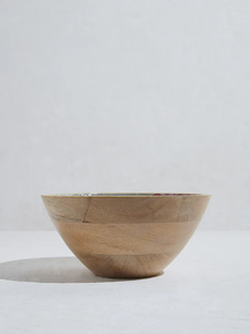 Cuenco de madera impreso, hecho a mano con madera natural y con - Product Image 2