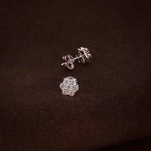 Boucles d'oreilles clous en diamant de laboratoire VVS D tendance avec boucles d'oreilles clous en or blanc 14 carats pour femmes, idée cadeau à bas prix - Product Image 6