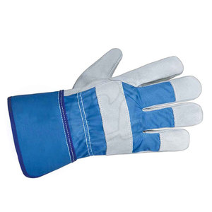 High Quality New Style Leather Double Palm Safety <b>Gloves</b> Outdoor Use Heat Resistant Anti-Slip Durable - Product Image 2