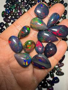 N.K.Gems - Cabujones de Ópalo Etíope Ahumado Natural - Gemas Sueltas de Alta Calidad en Formas Mixtas Multicolor para la Creación de Joyas - Product Image 6
