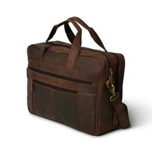 TOP QUALITY BUFFALO <b>LEATHER</b> BRIEFCASE <b>BAG</b> GENUINE <b>SIDE</b> MESSENGER <b>BAGS</b> BUILT FROM FULL GRAIN WATER BUFFALO <b>LEATHER</b> - Product Image 4