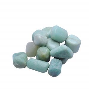 Pierre sculptée en vrac en gros Amazonite dégringolée pierre précieuse en cristal naturel pour la guérison Reiki Chakra cristal Agate galet - Product Image 2