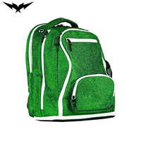 Bolsa Deportiva Pequeña con Brillantina para Gimnasio y Baile, Diseño con Logotipo, Material Cordura con Brillantina, Alta Calidad, Ligera, Resistente al Agua, con Correa