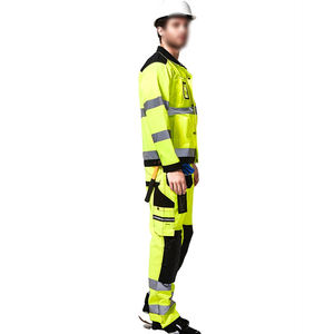 Chaqueta de trabajo de alta visibilidad para construcción, uniforme de trabajo para hombres, monos, camisa y pantalón reflectantes de seguridad Industrial - Product Image 2