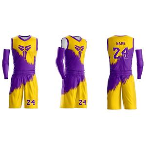 Ensemble d'uniformes de basket-ball en polyester 100% Maillot d'entraînement sportif confortable avec motifs de logo Option de taille supérieure pour les jeux et les jeux - Product Image 5