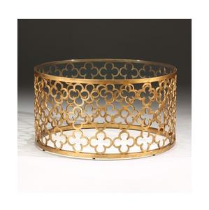 Nouvelle table basse au design antique fait à la main avec dessus en marbre pied en métal doré et brillant avec différentes tailles utilisées dans la maison hôtel bas tarif - Product Image 3