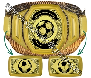 Ensembles de boxe en cuir véritable Ceintures de titre personnalisables de qualité supérieure pour la lutte MMA UFC - Product Image 1