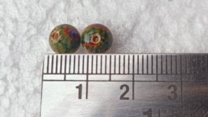 Cuentas de Vidrio Millefiori Amarillo Lima de 12 mm Hechas a Medida (Cristal y Lampwork) para Diseñadores de Joyas y Tiendas de Cuentas - Product Image 6