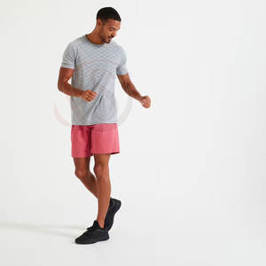 Camiseta Deportiva Transpirable para Hombre, Cuello Redondo, Corte Regular, Tela de Lona, Diseño Sólido con Estampado por Sublimación, para Fisicoculturismo/Gimnasio - Product Image 3