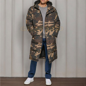 Chaqueta Parka Casual con Capucha Larga, Impermeable, para Hombre, con Logotipo Personalizado, de Alta Calidad y Bajo Precio, Talla Grande - Product Image 4
