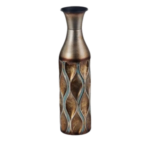 Nuevo diseño, lujoso florero de aluminio dorado, conjunto de bodas y decoración del hogar para sala de estar, mayorista - Product Image 3