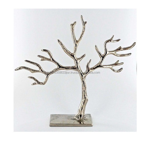 Nouveau best-seller porte-bijoux en aluminium moulé plaqué or rose porte-bijoux en formes d'arbre porte-bijoux prix de gros dernier - Product Image 2