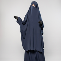 Ensemble de vêtements islamiques modestes deux pièces grande taille pour femmes, longueur ras du sol, léger, pour adultes, vente en gros, exportation, usine