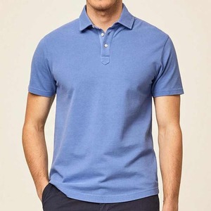 Polo de golf à manches courtes personnalisé 100% coton pour hommes T-shirts d'été respirant Logo brodé Chemises avec motif camouflage - Product Image 1