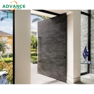 Porta d'ingresso anteriore di lusso in acciaio inossidabile per Villa residenziale edificio residenziale porta di alta qualità durevole ed elegante - Product Image 3