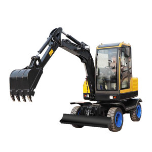 Chargeuse compacte sur chenilles jaune avec godet de 0,12 m³ pour moteur 120 kW, forte puissance de creusement, garantie 4 ans - Product Image 3