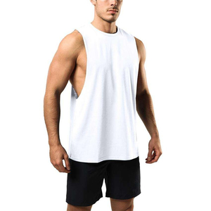 Wholesale Custom Men Cotton White Seamless Fitness Bodybuilding Undershirt Training <b>String</b> Singlet Gym tank <b>Tops</b> Vest for Men - Product Image 6