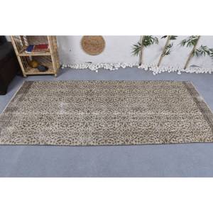 Alfombra turca Vintage marrón Beige clásica 3,7X8,2 pies estilo bohemio pasillo rectangular hecho a mano para adolescentes que viven junto a la cama alfombra - Product Image 3