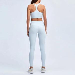 Ensemble de yoga pour femmes le plus vendu, ensemble de vêtements de sport pour femmes, leggings ultra-extensibles et soutien-gorge de sport pour l'entraînement quotidien, OEM - Product Image 3