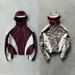 เสื้อแจ็กเก็ตมีซิปของผู้ชายเสื้อกันลมผ้าไนลอนขนาดใหญ่โอเวอร์ไซส์แบบมีฮู้ดสำหรับฤดูหนาว - Product Image 1