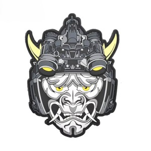 Écussons PVC pressés à chaud personnalisés étiquettes en caoutchouc pour vêtements insigne de logo de marque en relief 2D 3D écusson en caoutchouc PVC avec crochet - Product Image 6