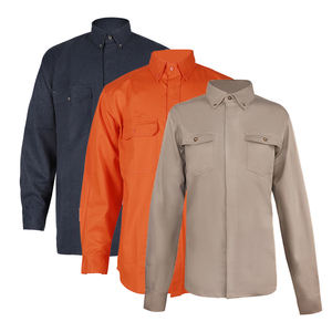 FR Botão Down Shirt NFPA2112 Flame Retardant <span class=keywords><strong>Clothing</strong></span> Fr Camisas para Utilitário Elétrico e Trabalhadores do Campo Oleoso - Product Image 1