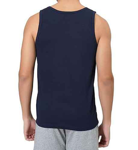 2024 nuevo diseño de alta calidad para hombre, camiseta sin mangas 100% de poliéster de secado rápido, camiseta sin mangas suave sostenible, ropa de gimnasio de Color sólido, camiseta sin mangas - Product Image 3