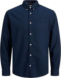 Camisa Casual de Negocios para Hombre, Personalizada, Elástica, Ecológica, Transpirable, de Poliéster/Algodón, Manga Larga, Verano, Directo de Fábrica en BD - Product Image 1