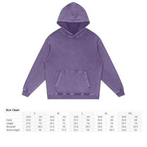 Sweat-shirts à capuche surdimensionnés pour hommes de haute qualité, en coton 100 % respirant, avec impression numérique délavée à l'acide, teinture unie, pour l'hiver - Product Image 6