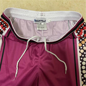 Logo personnalisé Vintage Hommes Running Gym Shorts Solid Pattern Board Shorts Mid Waist Mesh Basketball Streetwear Wear - Product Image 4