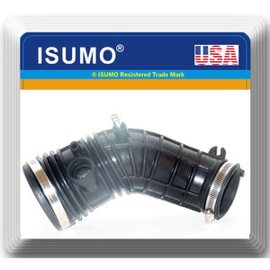 Engine Air Intake <b>Hose</b> <b>Rubber</b> Black W/Clamps Emissions Sensor Port Equipped Fits OEM#17228RBBA00 for TSX 2004-2008 L4 2.4L - Product Image 2