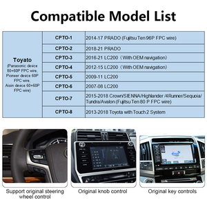 Kit de Interfaz de Módulo Decodificador Inalámbrico <span class=keywords><strong>Apple</strong></span> CarPlay y Android Auto para Land Cruiser LC200, Actualización para Land Cruiser LC200 2007-2021 - Product Image 3