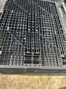 ผู้ผลิตพาเลทพลาสติกแบบหนาพิเศษ HDPE แบบยุโรป ซ้อนได้ เสริมเหล็ก สำหรับอุตสาหกรรม ใช้ในคลังสินค้า - Product Image 3