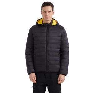 Veste matelassée d'hiver pour hommes, légère, imperméable et écologique, matelassée, à bulles, avec fermeture à glissière, tissu lourd en toile GM/SM - Product Image 2
