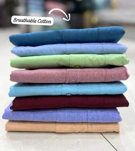 Silk Full Sleeves Regular Formal <b>Shirt</b> with Tone-to-Tone Buttons <b>for</b> <b>Party</b> Wear in Indian Pakistani Style Quick Dry All Seasons - Product Image 4