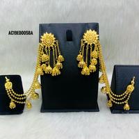 Boucles d'oreilles clous en laiton plaqué or pour femme, motif fleur mignon, idéales pour mariage, fiançailles et soirées