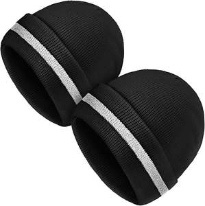 Gorro de invierno de lana suave Unisex, gorro de punto grueso acogedor, diseño ligero, ideal para viajes en frío y trajes de calle informales - Product Image 1