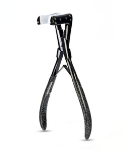 Cinta negra de acero inoxidable para extensiones de cabello, alicates para extensiones, alicates de sellado de cinta, herramienta para extensiones de cabello, herramientas de estilismo antideslizantes - Product Image 1