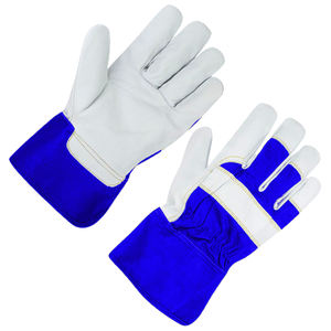 Guantes de seguridad de cuero de grano de cabra de alta calidad, cómodos guantes de trabajo suaves resistentes a la abrasión para protección de manos Industrial - Product Image 2