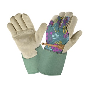 Gants de travail à double paume fendus en cuir de vachette robustes personnalisés 8mil nouveaux gants de sécurité pour les travailleurs de la construction durables antistatiques pour - Product Image 4