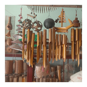 Carillons éoliens en bambou, matériau en bois de bambou de qualité supérieure, adapté à la décoration intérieure et aux applications de suspension sur patio, en provenance du Vietnam - Product Image 2